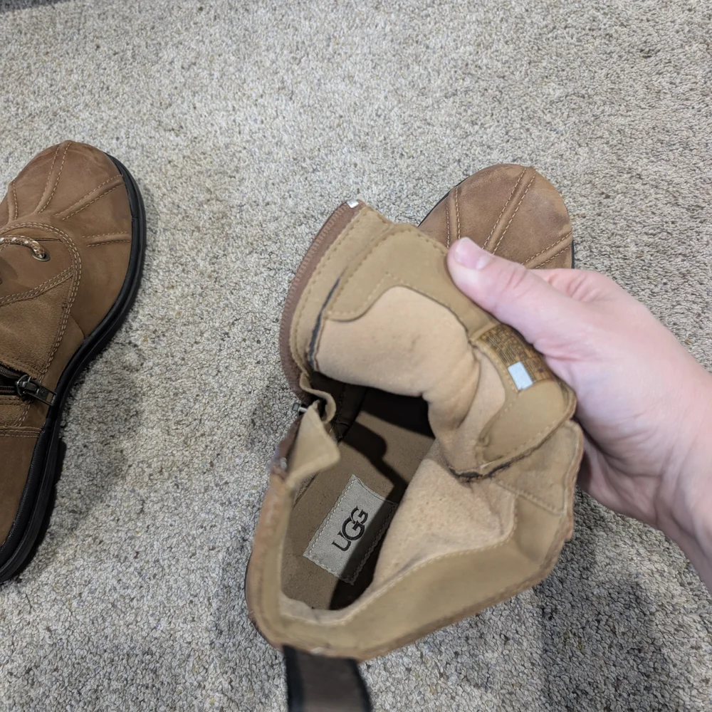 UGG Brown Lace-Up Boots - Picture 6 of 7